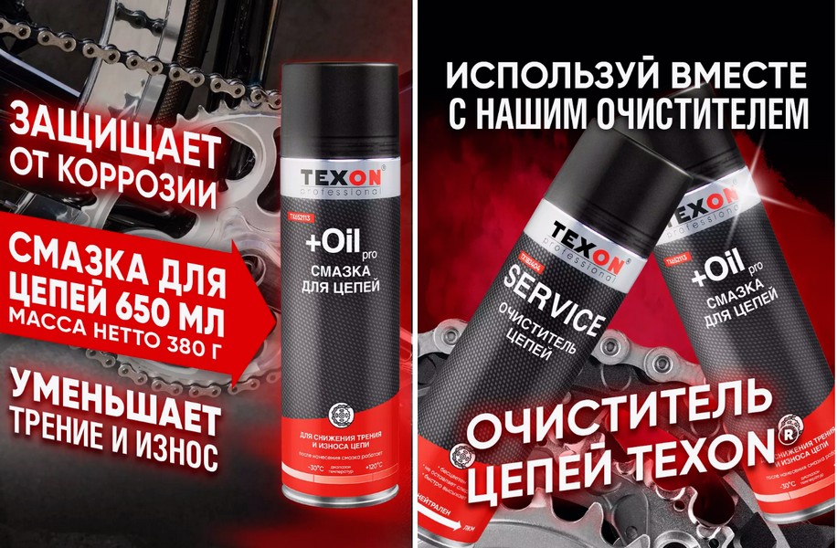 Смазка цепи мотоцикла